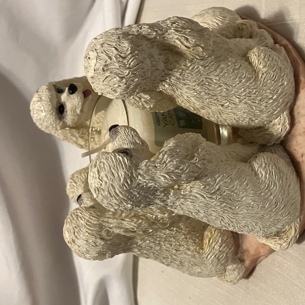 Adorable. Yankee Candle 2001 ceramic family ofcocker spaniels  6 all around a